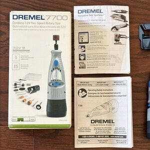 DREMEL 7700 Cordless Rotary Tool Kit in Light Gray and Blue